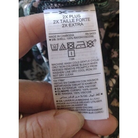 Old Navy Waist Defined Faux Wrap Dress - Picture 7 of 7